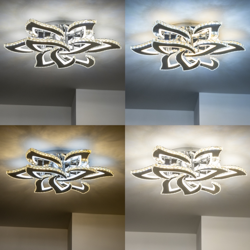 Brilagi - LED Dimmable surface-mounted chandelier TWIST LED/180W/230V 3000-6500K + remote control