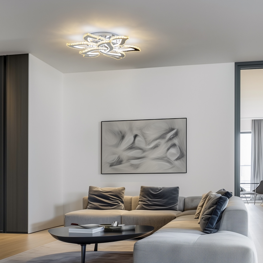Brilagi - LED Dimmable surface-mounted chandelier TWIST LED/180W/230V 3000-6500K + remote control