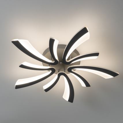 Brilagi - LED Dimmable surface-mounted chandelier TWIST LED/55W/230V 3000-6500K anthracite + remote control