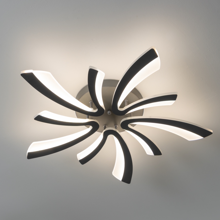 Brilagi - LED Dimmable surface-mounted chandelier TWIST LED/55W/230V 3000-6500K anthracite + remote control