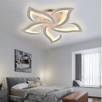 Brilagi - LED Dimmable surface-mounted chandelier TWIST LED/55W/230V 3000-6500K white + remote control