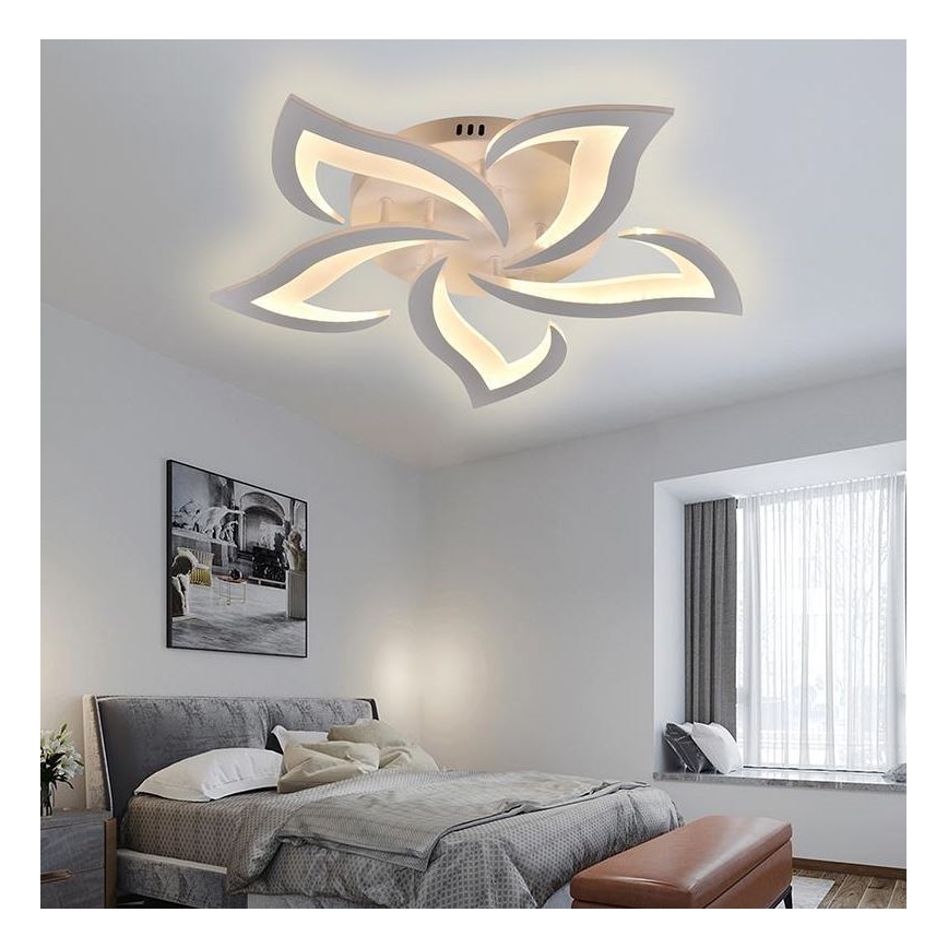 Brilagi - LED Dimmable surface-mounted chandelier TWIST LED/55W/230V 3000-6500K white + remote control