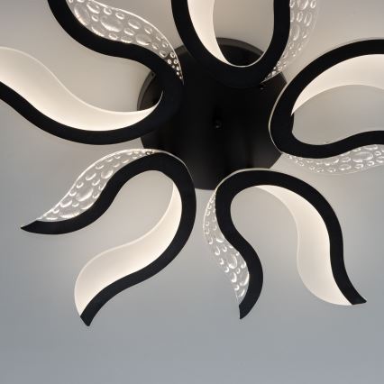 Brilagi - LED Dimmable surface-mounted chandelier TWIST LED/65W/230V 3000-6500K black + remote control