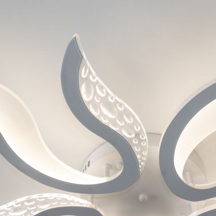 Brilagi - LED Dimmable surface-mounted chandelier TWIST LED/65W/230V 3000-6500K white + remote control