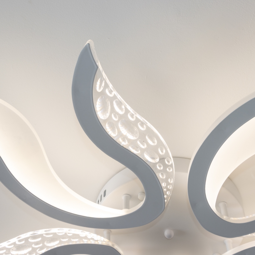 Brilagi - LED Dimmable surface-mounted chandelier TWIST LED/65W/230V 3000-6500K white + remote control