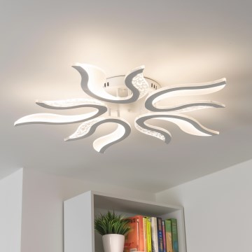 Brilagi - LED Dimmable surface-mounted chandelier TWIST LED/65W/230V 3000-6500K white + remote control