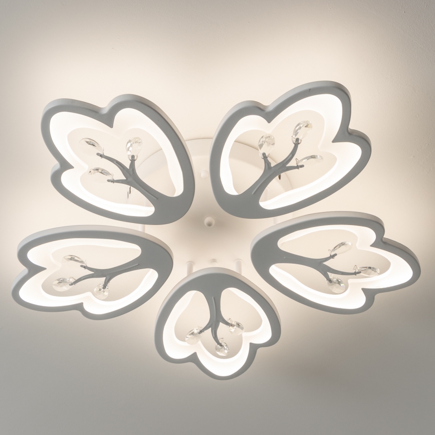 Brilagi - LED Dimmable surface-mounted chandelier TWIST LED/80W/230V 3000-6500K white + remote control
