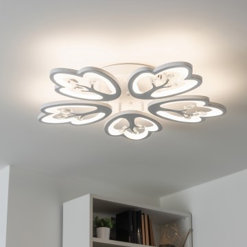 Brilagi - LED Dimmable surface-mounted chandelier TWIST LED/80W/230V 3000-6500K white + remote control
