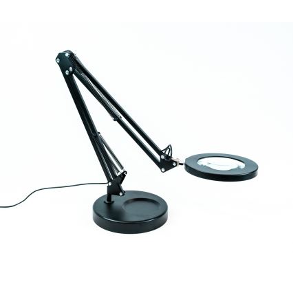 Brilagi - LED Dimmable table lamp with a magnifying glass LENS LED/12W/5V 3000/4200/6000K black