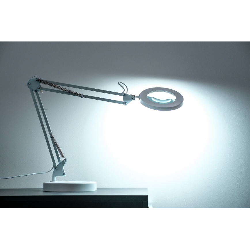 Brilagi - LED Dimmable table lamp with a magnifying glass LENS LED/12W/5V 3000/4200/6000K white
