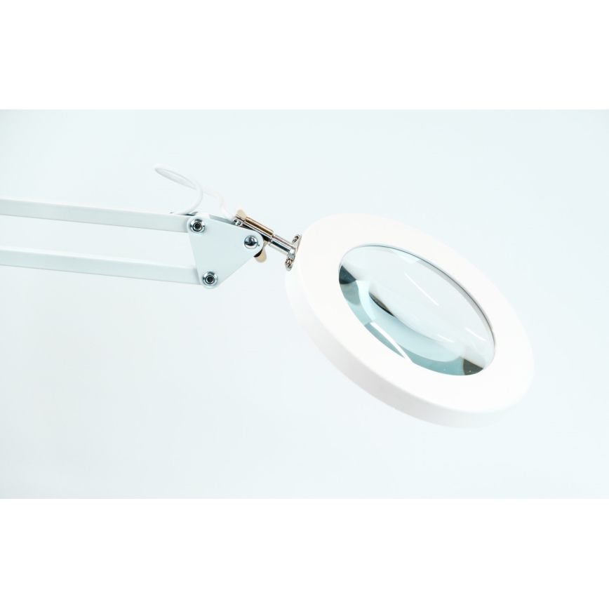 Brilagi - LED Dimmable table lamp with a magnifying glass LENS LED/12W/5V 3000/4200/6000K white