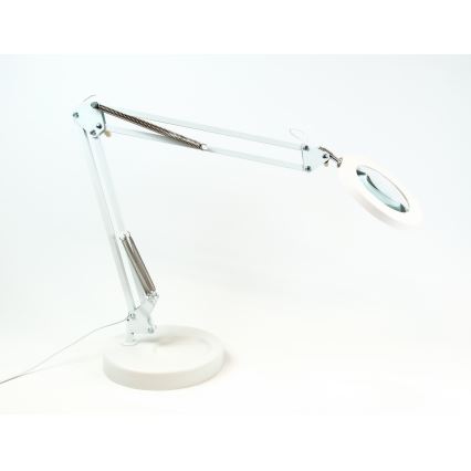 Brilagi - LED Dimmable table lamp with a magnifying glass LENS LED/12W/5V 3000/4200/6000K white