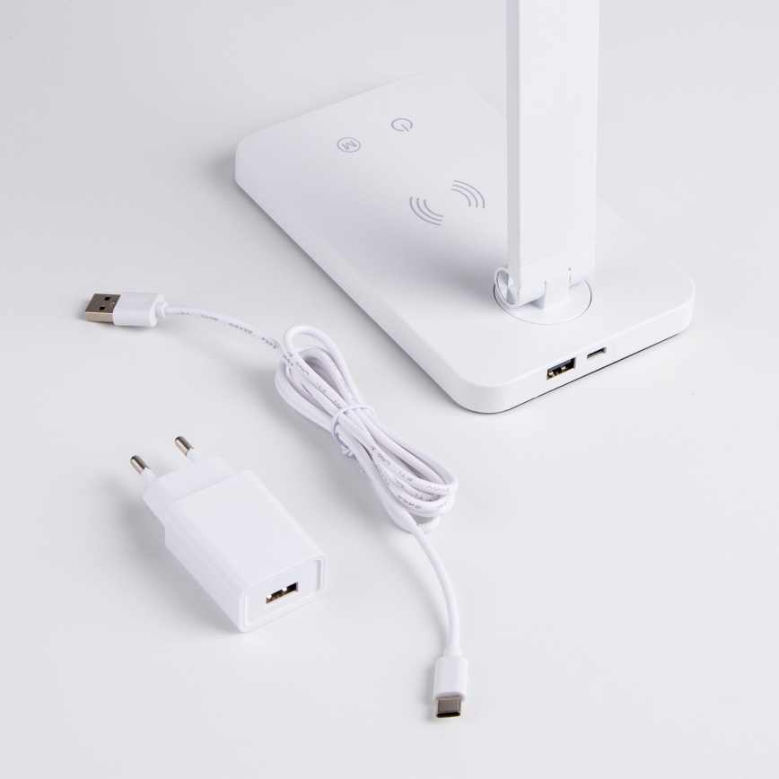 BRILAGI - Dimmable LED Touch Desk Lamp with Qi Wireless Charging MODO CHARGE LED/7W/5V 3000/4000/6000K white