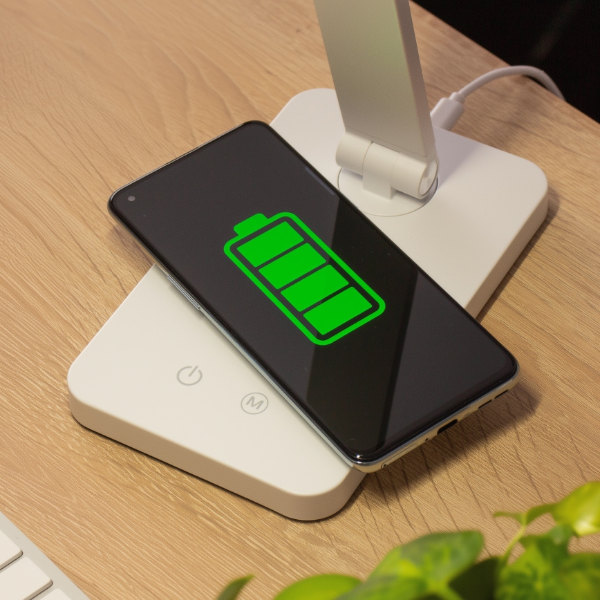 BRILAGI - Dimmable LED Touch Desk Lamp with Qi Wireless Charging MODO CHARGE LED/7W/5V 3000/4000/6000K white