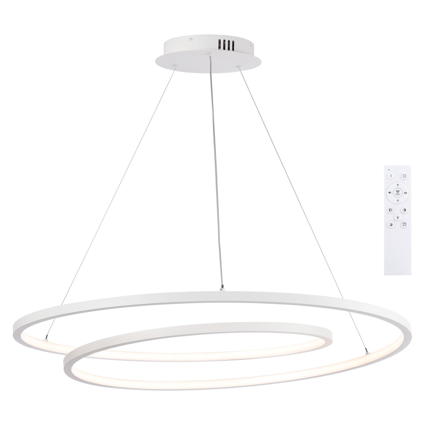 Brilagi - Dimmable TWISTER LED Pendant on Cable LED/105W/230V 3000–6000K Ø100 cm White + Remote Control