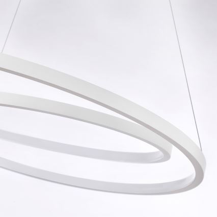 Brilagi - Dimmable TWISTER LED Pendant on Cable LED/105W/230V 3000–6000K Ø100 cm White + Remote Control