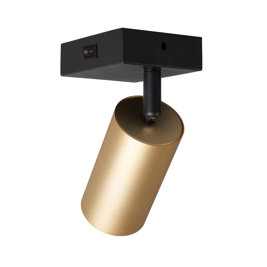 Brilagi - LED RGBW Dimmable Wall Spotlight SELE 1xGU10/6W/230V 3000K Black/Gold + Remote Control