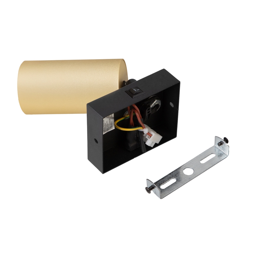 Brilagi - LED RGBW Dimmable Wall Spotlight SELE 1xGU10/6W/230V 3000K Black/Gold + Remote Control