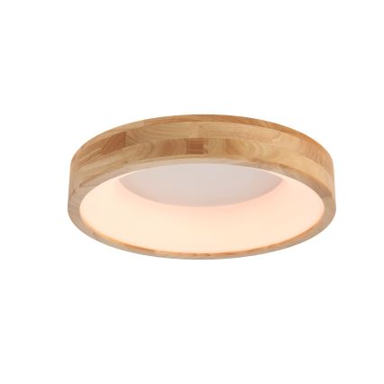 Brilagi - FALCON WOOD LED Ceiling Light, 30W, 230V, 3000/4000/6000K, Ø45 cm, Wood