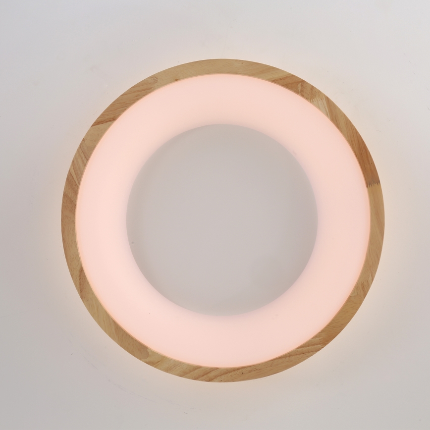 Brilagi - FALCON WOOD LED Ceiling Light, 30W, 230V, 3000/4000/6000K, Ø45 cm, Wood