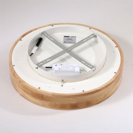 Brilagi - FALCON WOOD LED Ceiling Light, 30W, 230V, 3000/4000/6000K, Ø45 cm, Wood