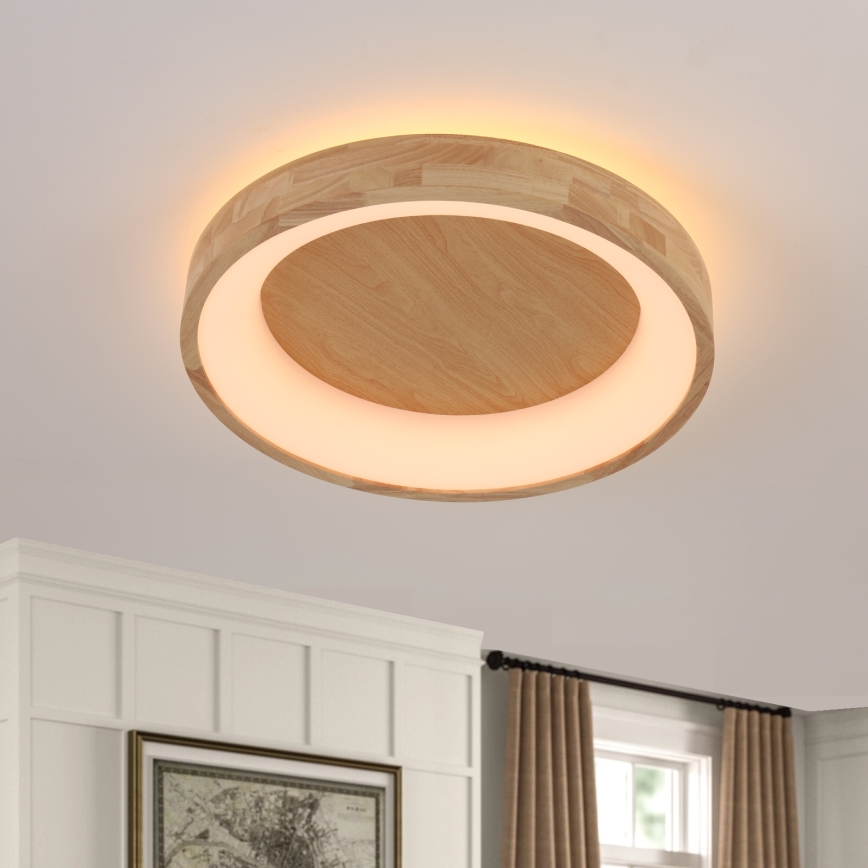 Brilagi - FALCON WOOD LED Ceiling Light LED/40W/230V 3000/4000/6000K Ø 60 cm wood