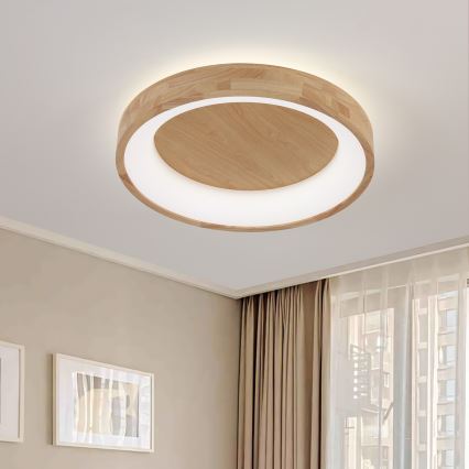 Brilagi - FALCON WOOD LED Ceiling Light LED/40W/230V 3000/4000/6000K Ø 60 cm wood