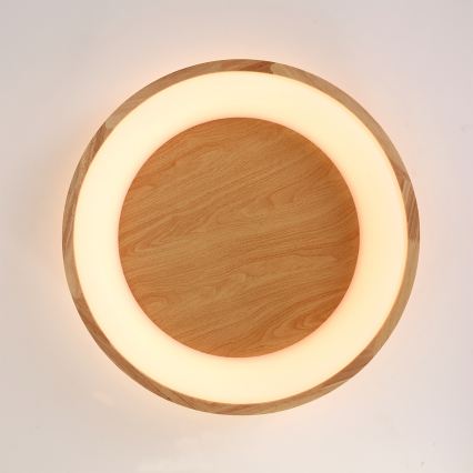 Brilagi - FALCON WOOD LED Ceiling Light LED/40W/230V 3000/4000/6000K Ø 60 cm wood