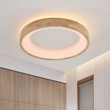 Brilagi - LED Ceiling Light FALCON WOOD LED/40W/230V 3000/4000/6000K Ø 60 cm wood