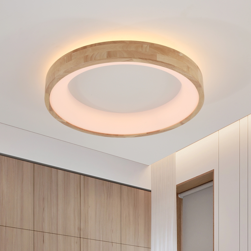 Brilagi - LED Ceiling Light FALCON WOOD LED/40W/230V 3000/4000/6000K Ø 60 cm wood