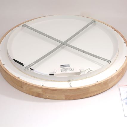 Brilagi - FALCON WOOD LED Ceiling Light, 60 W, 230 V, 3000/4000/6000 K, Ø 80 cm, wood