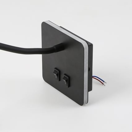 Brilagi - LED Flexible wall lamp MAYA Double LED/4W/230V + LED/3W black