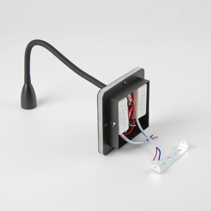 Brilagi - LED Flexible wall lamp MAYA Double LED/4W/230V + LED/3W black