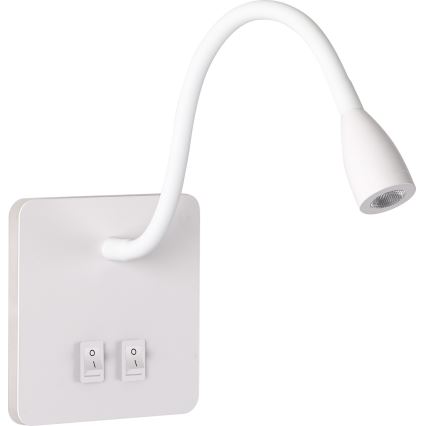 Brilagi - LED Flexible wall lamp MAYA Double LED/4W/230V + LED/3W white