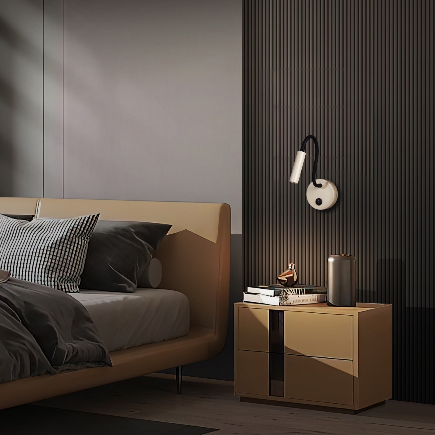 Brilagi - LED Flexible wall lamp MAYA LED/3W/230V 4000K beige