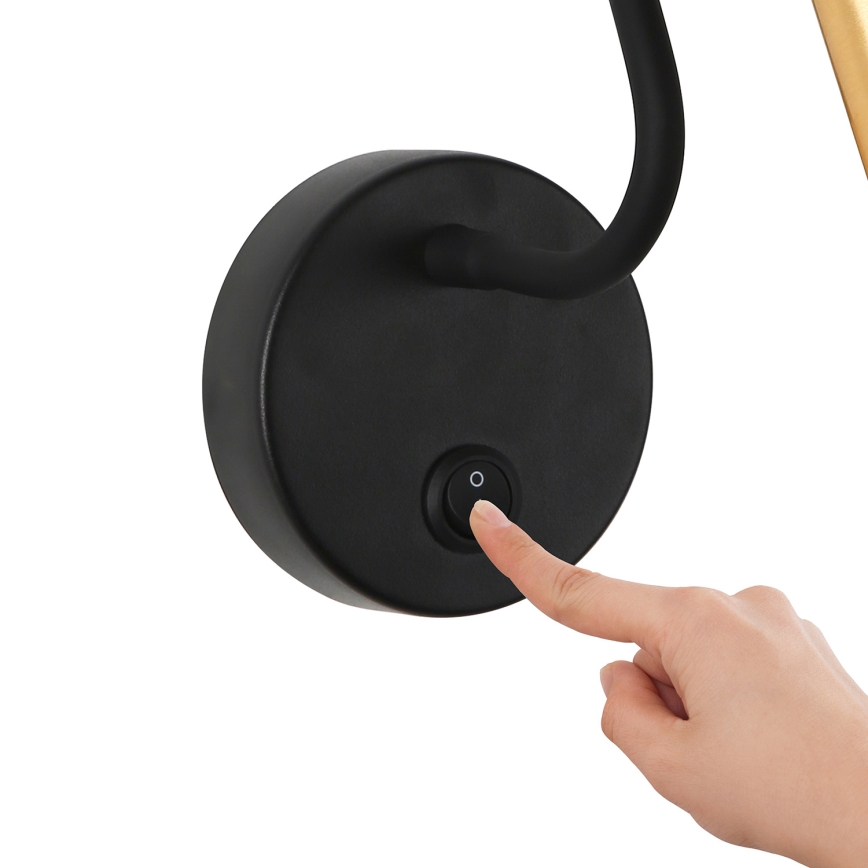 Brilagi - LED Flexible wall lamp MAYA LED/3W/230V 4000K black/gold