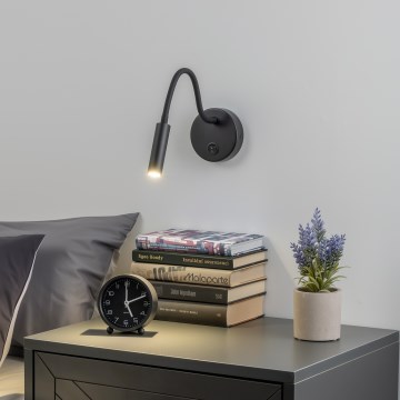 Brilagi - LED Flexible wall lamp MAYA LED/3W/230V 4000K black