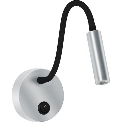 Brilagi - LED Flexible wall lamp MAYA LED/3W/230V 4000K silver