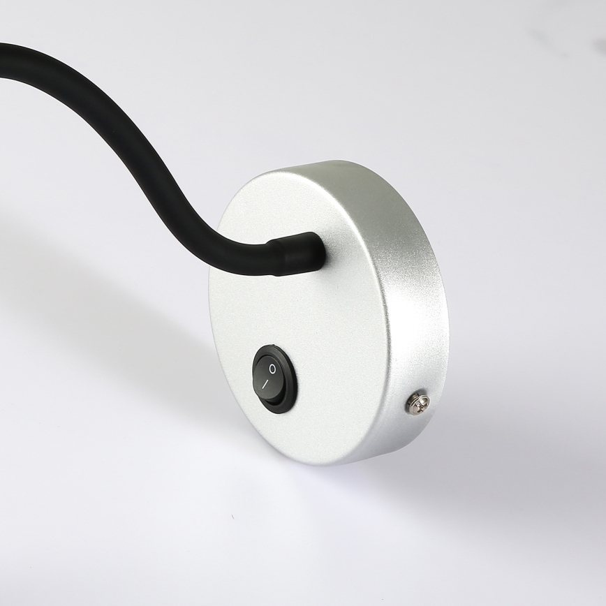 Brilagi - LED Flexible wall lamp MAYA LED/3W/230V 4000K silver