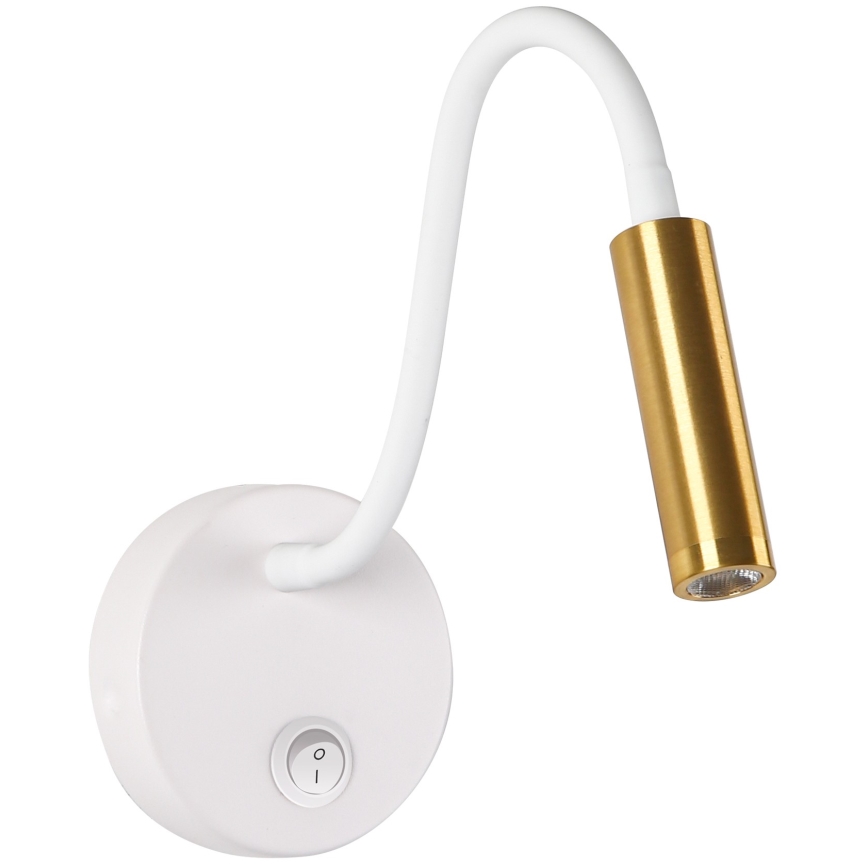 Brilagi - LED Flexible wall lamp MAYA LED/3W/230V 4000K white/gold
