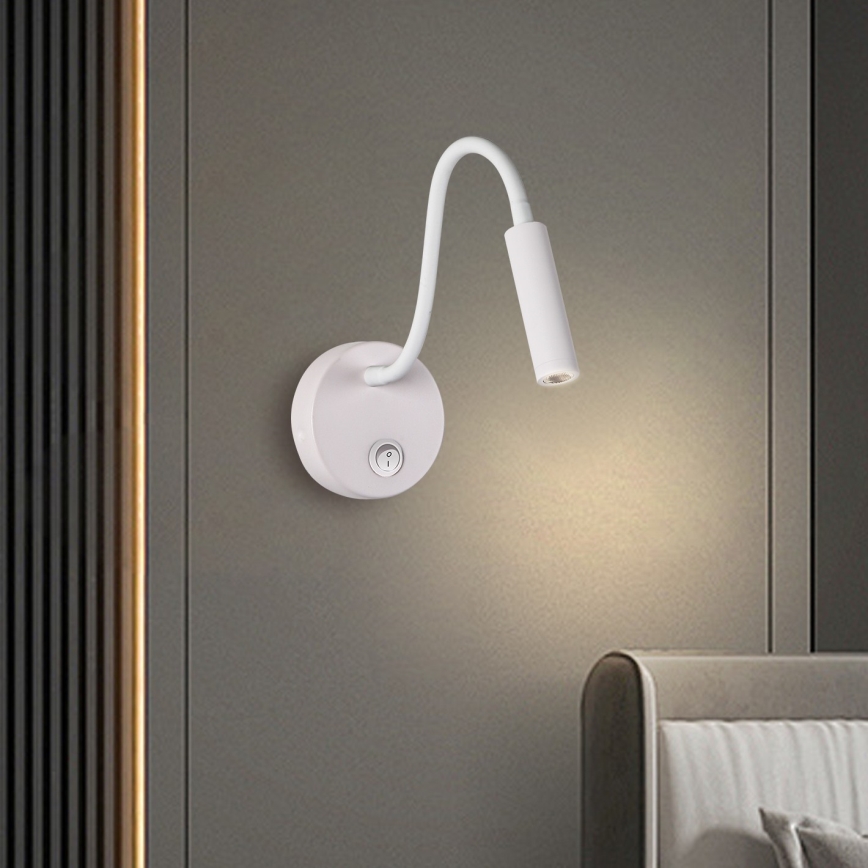 Brilagi - LED Flexible wall lamp MAYA LED/3W/230V 4000K white