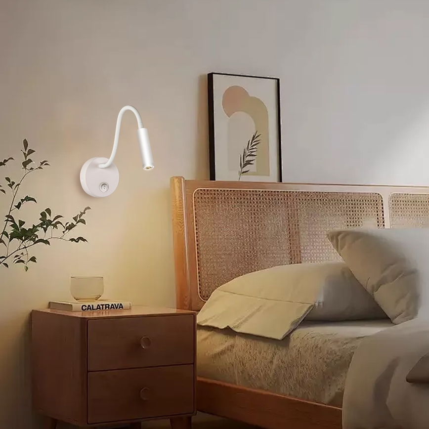 Brilagi - LED Flexible wall lamp MAYA LED/3W/230V 4000K white