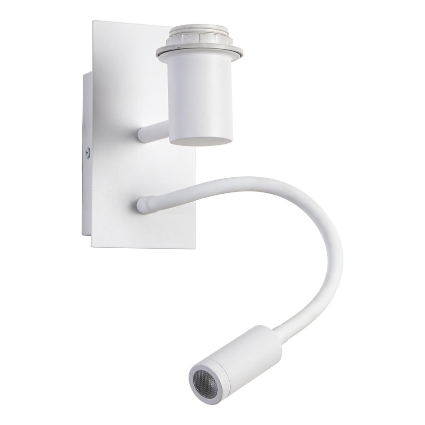 Brilagi - NUBILA LED Flexible Wall Lamp 1xE27/25W/230V + LED/3W white/light grey