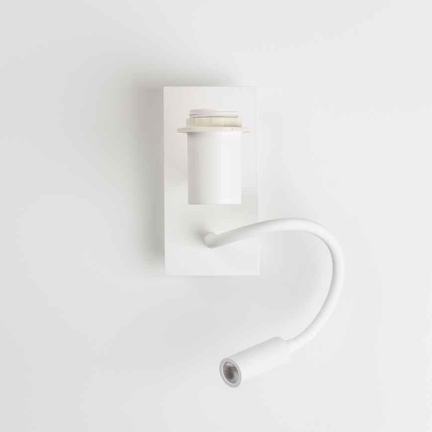 Brilagi - NUBILA LED Flexible Wall Lamp 1xE27/25W/230V + LED/3W white/light grey