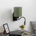 Brilagi - LED Flexible wall lamp NUBILA 1xE27/25W/230V + LED/3W black/green