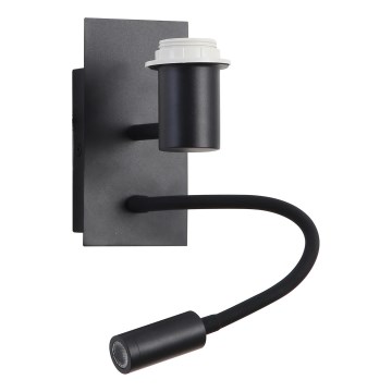 Brilagi - LED Flexible wall lamp NUBILA 1xE27/25W/230V + LED/3W black
