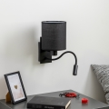 Brilagi - LED Flexible wall lamp NUBILA 1xE27/25W/230V + LED/3W black