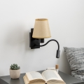 Brilagi - LED Flexible wall lamp NUBILA 1xE27/25W/230V + LED/3W black/light brown