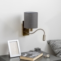 Brilagi - LED Flexible wall lamp NUBILA 1xE27/25W/230V + LED/3W brass/anthracite