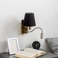 Brilagi - LED Flexible wall lamp NUBILA 1xE27/25W/230V + LED/3W brass/black